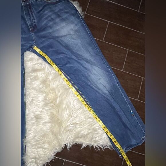 Coogi Australian Mens Jeans 42 x 35 Embroidered Baggy Hip Hop 90s Blue - Picture 12 of 12